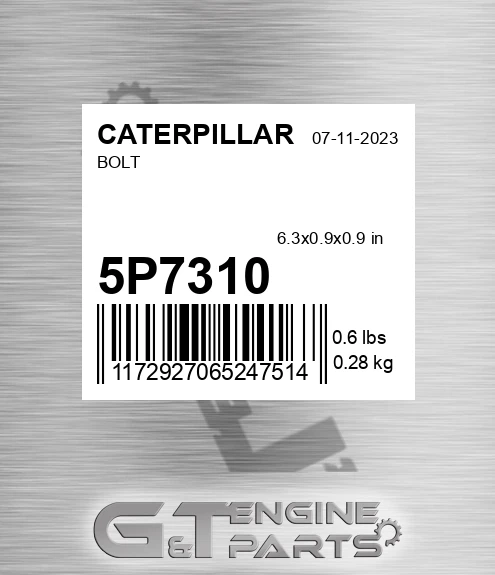 5P7310 Bolt