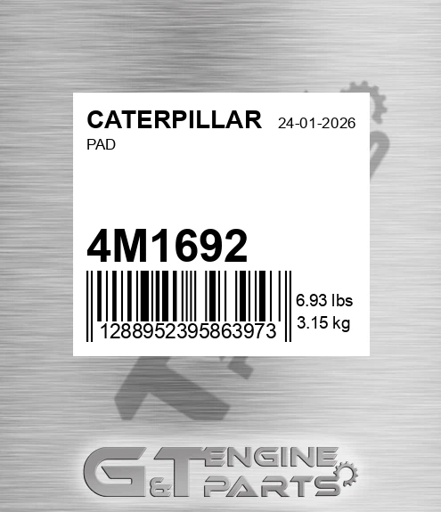 4M-1692 Pad for CATERPILLAR