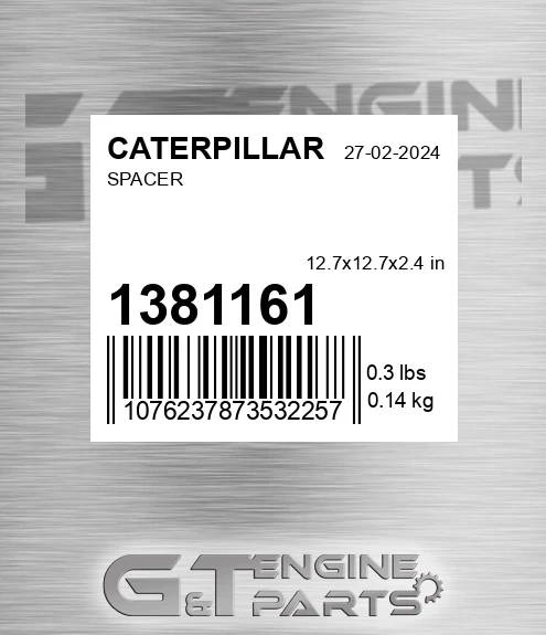 138-1161 Spacer for CATERPILLAR