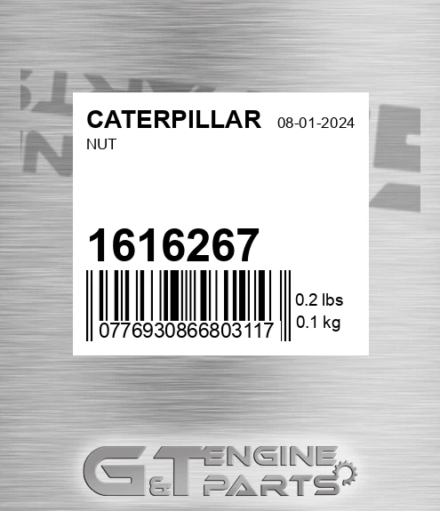 161-6267 Nut for CATERPILLAR