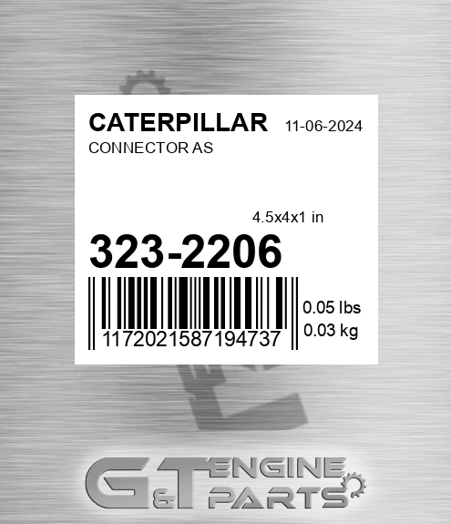 323-2206 Connector As for CATERPILLAR