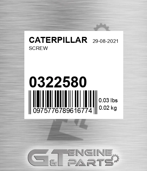 0322580 Screw
