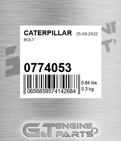 077-4053 Bolt for CATERPILLAR