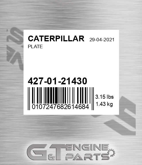 427-01-21430 Plate