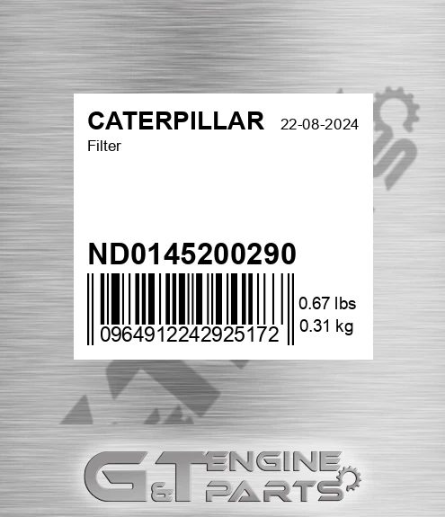 ND0145200290 Filter for CATERPILLAR