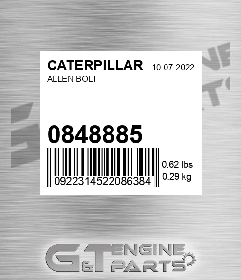 084-8885 Allen Bolt for CATERPILLAR