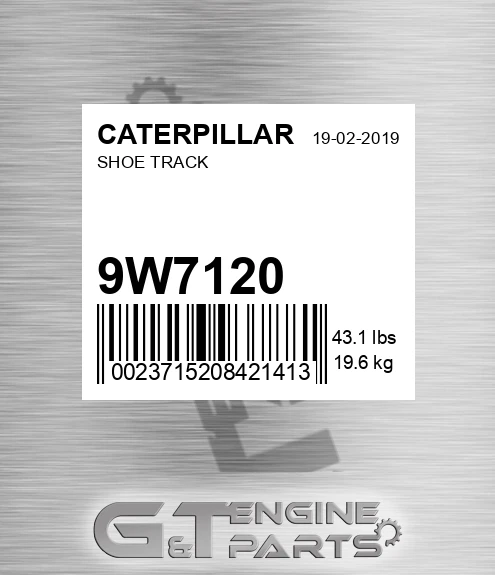 9W-7120 Shoe Track for CATERPILLAR