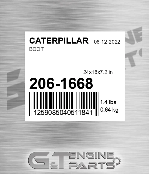 206-1668 Boot for CATERPILLAR