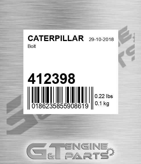 412398 CATERPILLAR Bolt