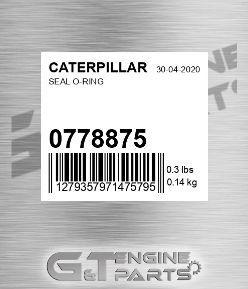 077-8875 Seal O-ring for CATERPILLAR