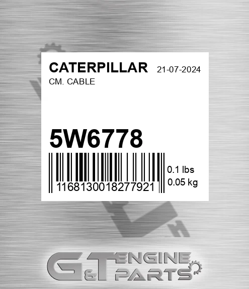 5W-6778 Cm. Cable for CATERPILLAR