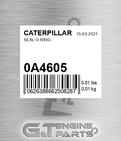 0A-4605 Seal O-ring