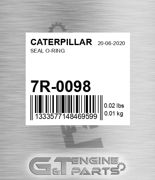 7R-0098 Seal O-ring