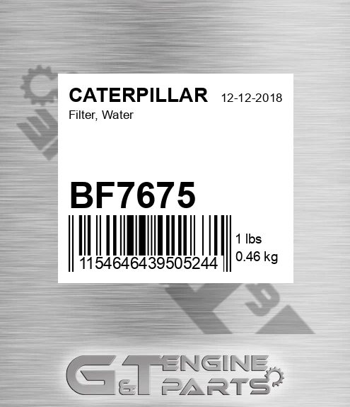 BF7675 CATERPILLAR Filter, Water