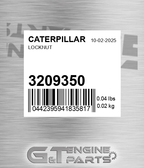320-9350 Locknut for CATERPILLAR