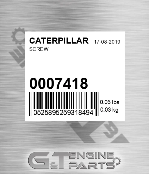 0007418 Screw