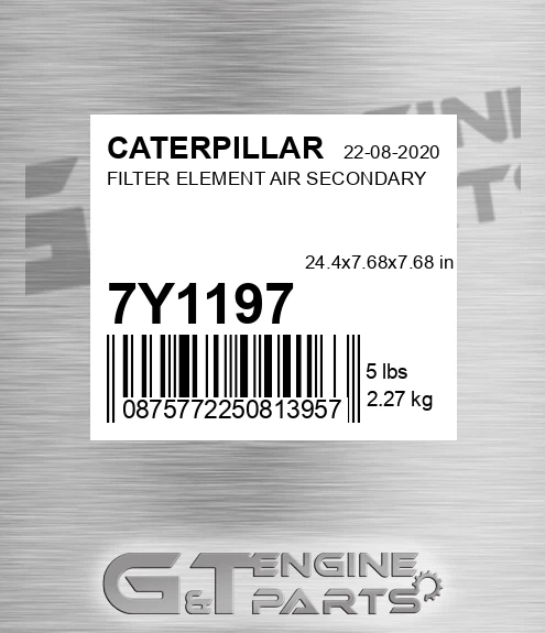 7Y1197 Filter Element Air Secondary