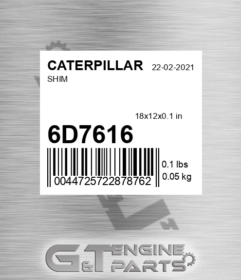 6D-7616 Shim for CATERPILLAR