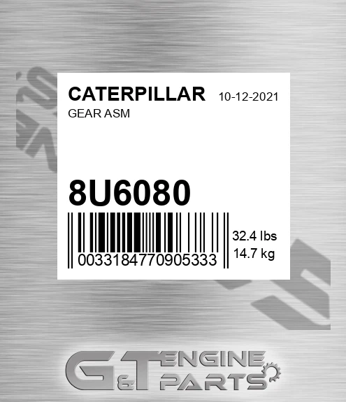 8U6080 Gear Asm