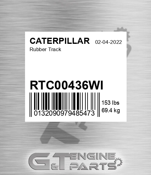 RTC00436WI Rubber Track