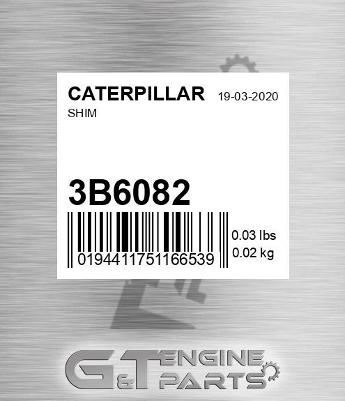 3B6082 Shim