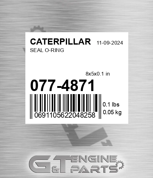077-4871 Seal O-ring for CATERPILLAR