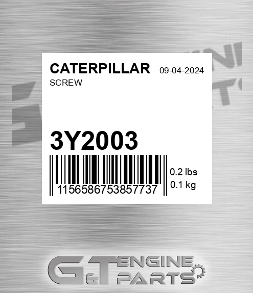3Y2003 Screw