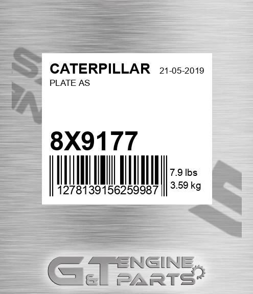 8X9177 Plate As