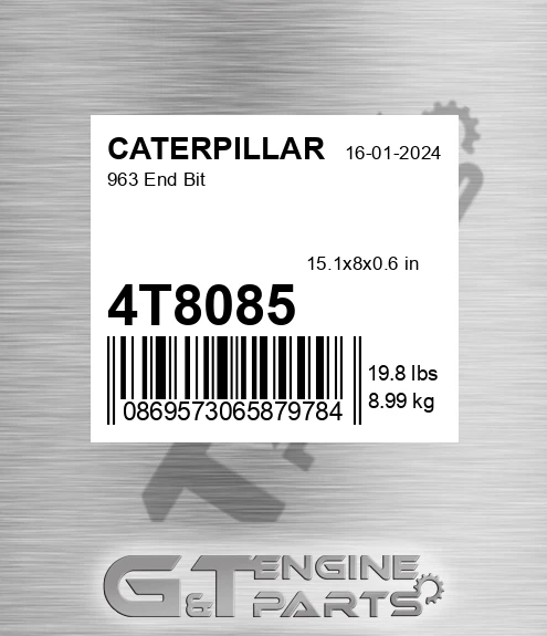 4T8085 963 End Bit for CATERPILLAR
