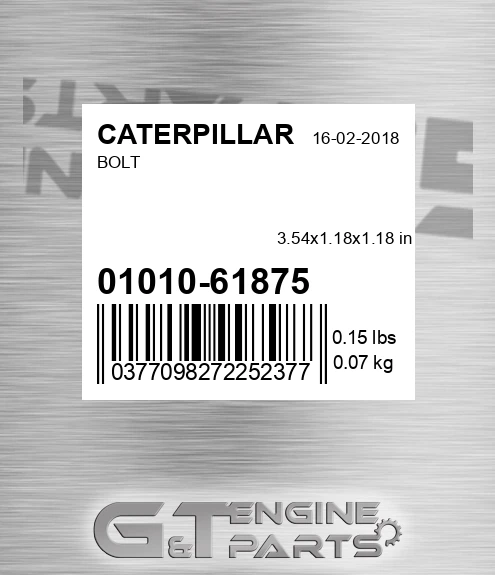 0101061875 Bolt