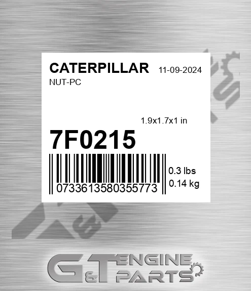 7F0215 Nut-pc