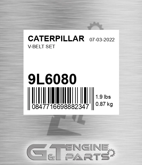 9L6080 V-belt Set