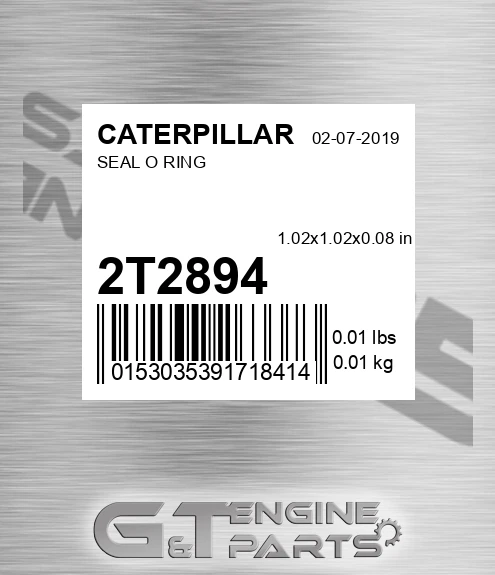 2T2894 CATERPILLAR Seal O Ring