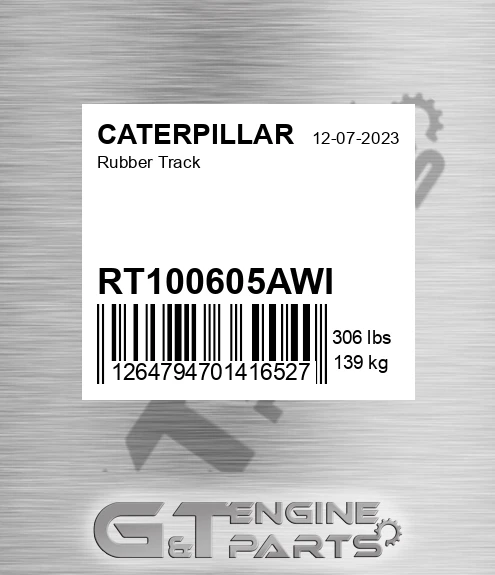 RT100605AWI Rubber Track