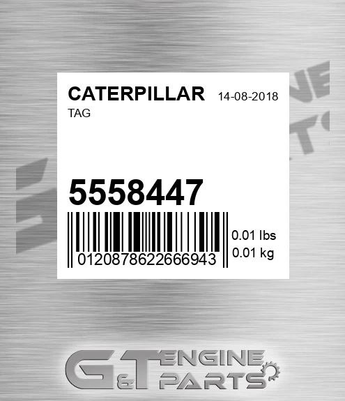 5558447 Tag for CATERPILLAR