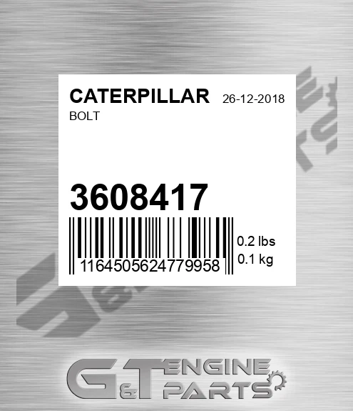 360-8417 Bolt for CATERPILLAR