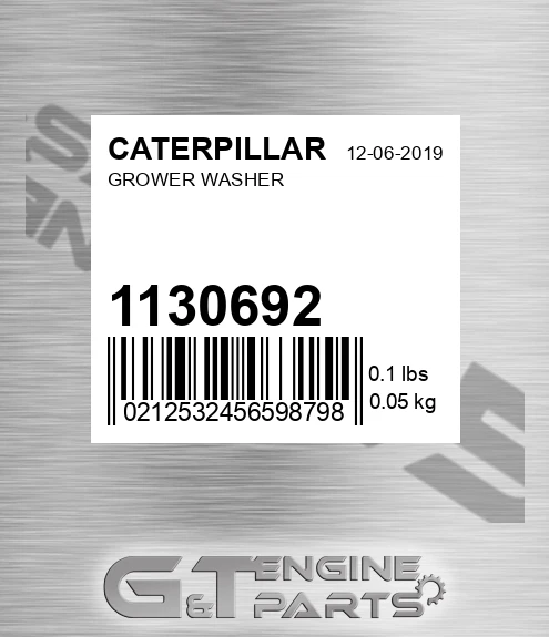 113-0692 Grower Washer for CATERPILLAR