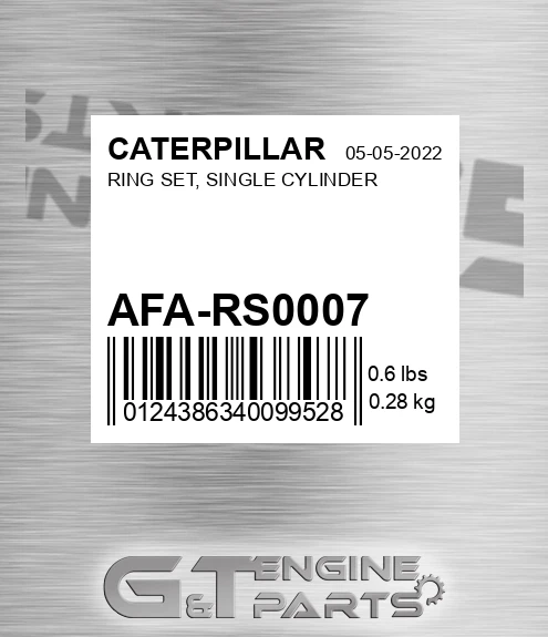 AFA-RS0007 Ring Set, Single Cylinder