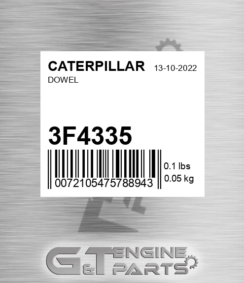 3F4335 Dowel