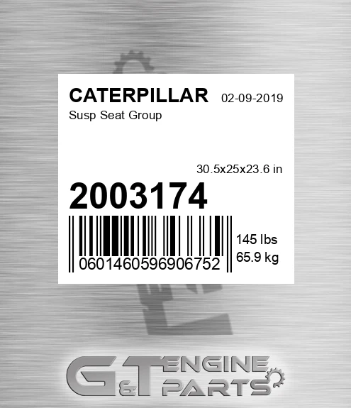 2003174 Susp Seat Group