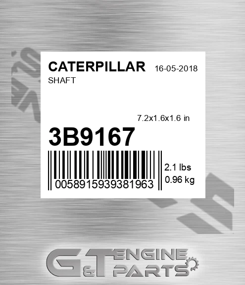 3B9167 Shaft for CATERPILLAR