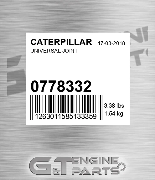 077-8332 Universal Joint