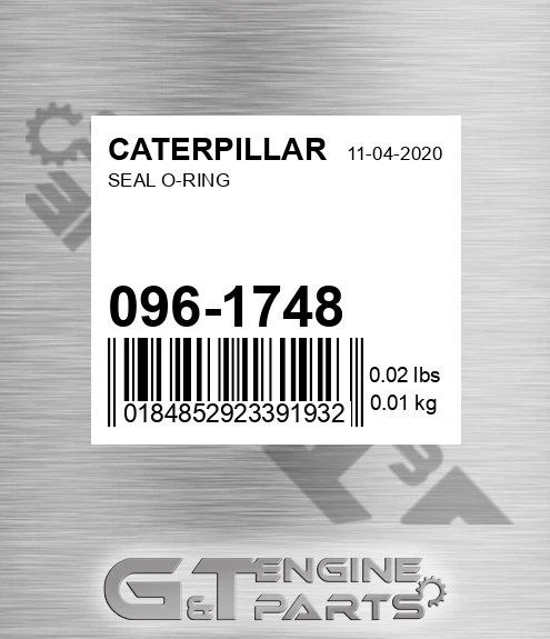 096-1748 Seal O-ring