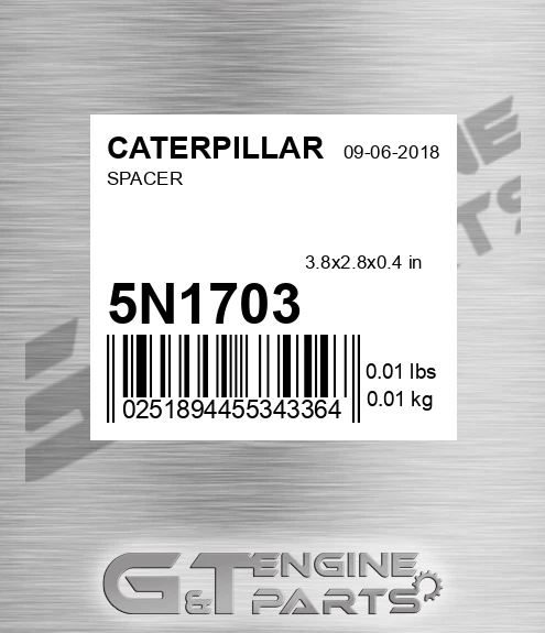 5N1703 Spacer for CATERPILLAR
