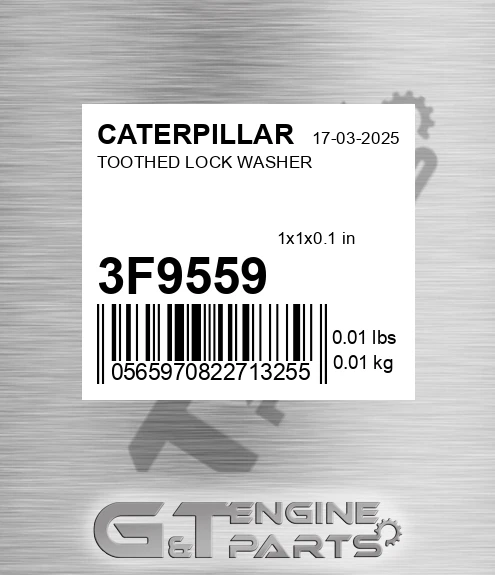 3F-9559 Toothed Lock Washer for CATERPILLAR