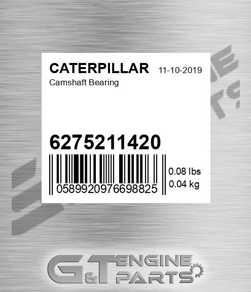 6275211420 Camshaft Bearing for CATERPILLAR