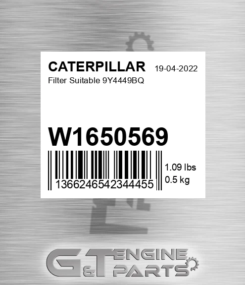 W1650569 Filter Suitable 9y4449bq