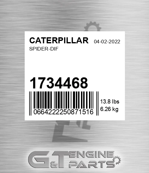 1734468 Spider-dif for CATERPILLAR