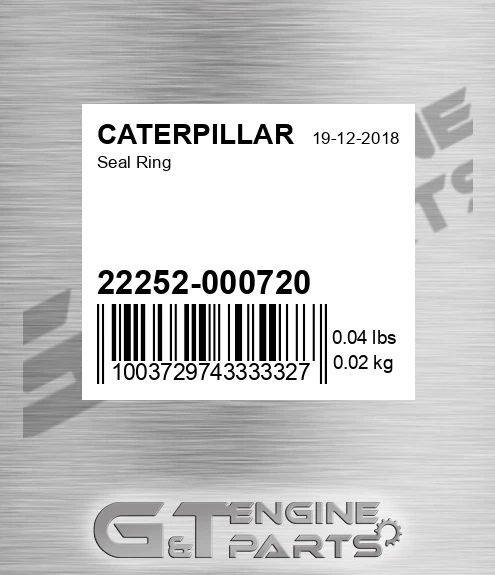 22252-000720 Seal Ring