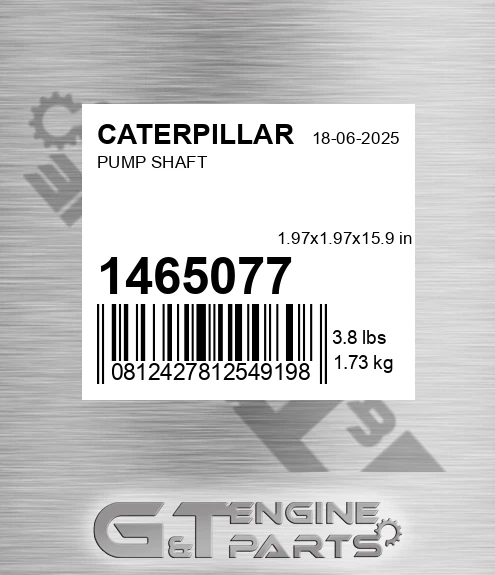 146-5077 Pump Shaft for CATERPILLAR